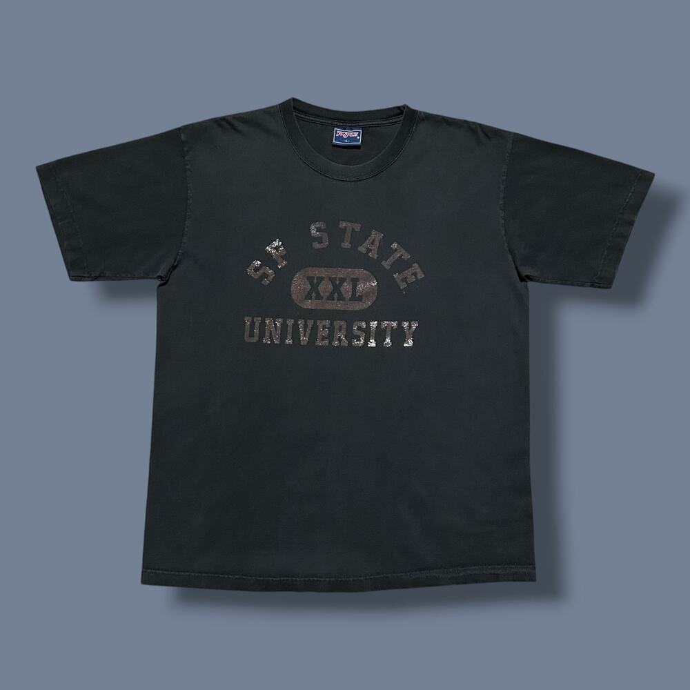 Vintage SF State Shirt San Francisco Faded Black Graphic Tee 90s y2k Mens Large